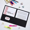image:imageAvery Two Pocket Folders Holds up to 40 Sheets Business Card Slot 25 Black Folders 47988125 folders