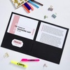 image:imageAvery Two Pocket Folders Holds up to 40 Sheets Business Card Slot 25 Black Folders 4798840 folders