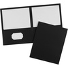 image:imageAvery Two Pocket Folders Holds up to 40 Sheets Business Card Slot 25 Black Folders 4798840 folders