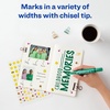 image:imageMarksALot Avery Permanent Markers Regular DeskStyle Size Chisel Tip Water and Wear Resistant 12 Green Markers 07885Green