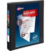 image:imageAvery HeavyDuty View 3 Ring Binder 2 Slant Rings 1 Black Binder  For Heavy School Home and Office Use DuraHinge TearResistant Spine DuraEdge SplitResistant Edges Clear View Covers1 Pack of 12