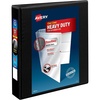 image:imageAvery HeavyDuty View 3 Ring Binder 2 Slant Rings 1 Black Binder  For Heavy School Home and Office Use DuraHinge TearResistant Spine DuraEdge SplitResistant Edges Clear View Covers15