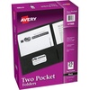image:imageAvery Two Pocket Folders Holds up to 40 Sheets Business Card Slot 25 Black Folders 4798840 folders