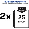 image:imageAvery Diamond Clear Top Sheet Protectors Super Heavyweight Page Protectors for 3 Ring Binder Clear Binder Sheet 25 Count Pack of 2 860090