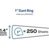 image:imageAvery Durable View 3 Ring Binder 1 Inch Slant Rings 250Sheet Capacity DuraHinge 14 Inch Wide Spine Customizable Clear Covers and Spine 1 Dark Blue Binder 170141