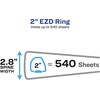 image:imageAvery Durable View 3 Ring Binder 2 EZD Rings 1 White Binder1 Pack