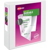 image:imageAvery Durable View 3 Ring Binder 2 EZD Rings 1 White Binder1 Pack