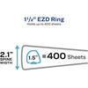 image:imageAvery Durable View 3 Ring Binder 2 EZD Rings 1 White Binder1 Pack