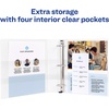 image:imageAvery Durable View 3 Ring Binder 2 EZD Rings 1 White Binder1 Pack