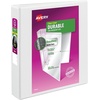 image:imageAvery Durable View 3 Ring Binder 2 EZD Rings 1 White Binder1 Pack