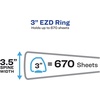 image:imageAvery Durable View 3 Ring Binder 2 EZD Rings 1 White Binder4 Pack