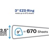 image:imageAvery Durable View 3 Ring Binder 2 EZD Rings 1 White Binder6 Pack