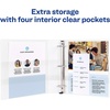 image:imageAvery Durable View 3 Ring Binder 2 EZD Rings 1 White Binder6 Pack