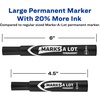 image:imageAvery Marks A Lot Permanent Markers Large DeskStyle Size Chisel Tip 12 Green Markers 088851