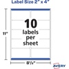 image:imageAvery Printable Shipping Labels with Sure Feed 2 x 4 Customizable Stickers White 500 Blank Mailing Labels Total Great for Mailing Shipping and More 2Pack of 8163Solid