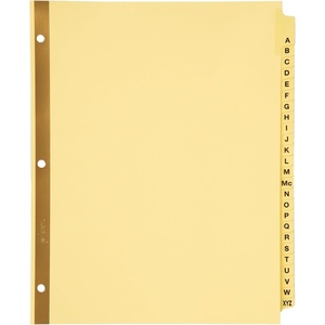 image:imageAvery PrePrinted Dividers AZ Tab Buff 1 Set25Tab Pack of 12